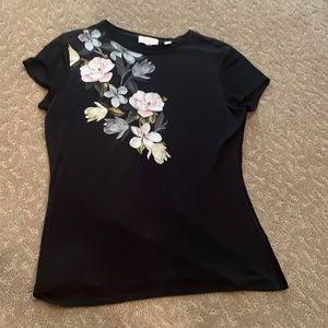 Ted Baker Black Flowery Shirt 3